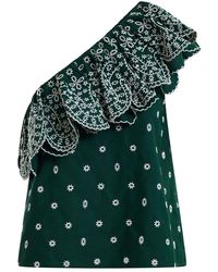 Essentiel Antwerp - Kath Scallop Edge Embroidered Top - Lyst