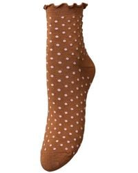 Becksöndergaard - Dotted Frilla Short Sock - Lyst