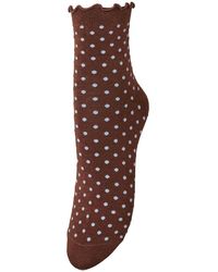 Becksöndergaard - Dotted Frilla Short Sock - Lyst