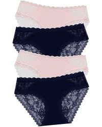 Stripe & Stare - Eco Lace Set Of 4 Briefs - Lyst