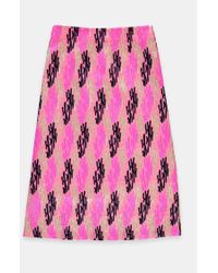 Essentiel Antwerp Siana Embroidered A Line Skirt - Pink