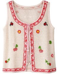 NOIB - Ziva Crochet Vest Top - Lyst