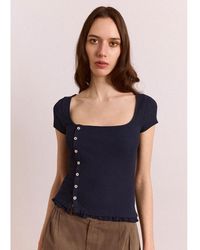 Damson Madder - Posie Short Sleeved Top - Lyst
