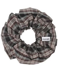 SUI AVA - Tartan Scrunchie - Lyst