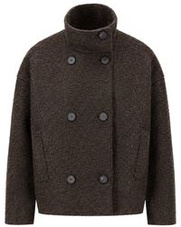 Harris Wharf London - Cropped Funnel Jacket - Lyst