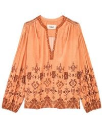 Ba&sh - Zato Printed Blouse - Lyst