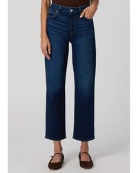 PAIGE - Mason Straight Mid-Rise Ankle Jean - Lyst