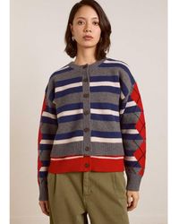Damson Madder - Didi Double Layer Wool Cardigan - Lyst