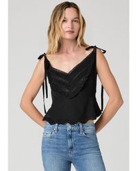 PAIGE - Caroline Silk Top - Lyst