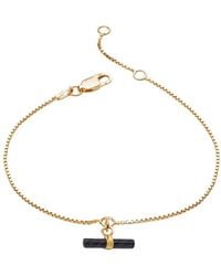 Rachel Jackson - Aventurine Disco T Bar Chain Bracelet - Lyst