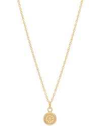 Anna Beck - Small Circle Dotted Pendant - Lyst