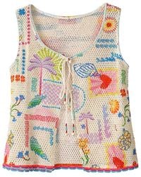 NOIB - Ziva Crochet Vest Top - Lyst