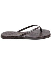 TKEES - Lily Square Toe Flip Flops - Lyst