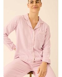 Stripe & Stare - Long Sleeve Pyjama Top - Lyst