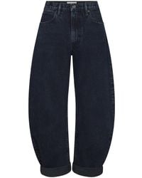 FRAME - The Bubble High Rise Barrel Leg Jeans - Lyst