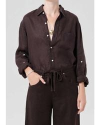 Citizens of Humanity - Kayla Shrunken Linen Shirt - Lyst