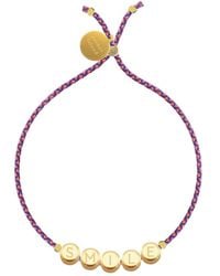 Sorbet Island - Round Letter Bracelet - Lyst