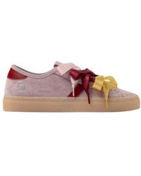 Date - Tender Bow Suede Trainers - Lyst