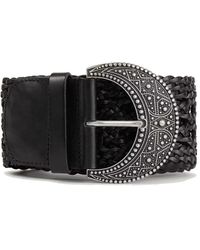Ba&sh - Balmy Leather Woven Belt - Lyst