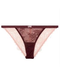 Love Stories - Wild Rose Single Lace Brief - Lyst