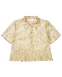 Munthe - Bustona Lace Top - Lyst