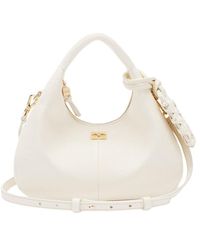 Ganni - Hobo Mini Grained Leather Bag - Lyst