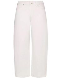 FRAME - The Bow Barrel Leg Jeans - Lyst