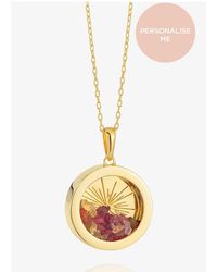 Rachel Jackson - Personalised Medium Deco Sun Mixed Amulet Necklace - Lyst