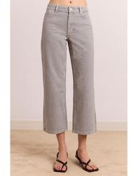 Damson Madder - Anya Capri Kick Flare Jeans - Lyst