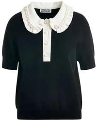 Essentiel Antwerp - Jewelry Embellished Polo Top - Lyst