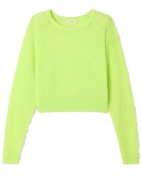 American Vintage - Nuggy Cropped Wool Jumper - Lyst