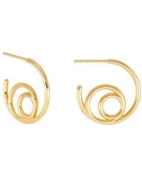 Rachel Jackson - Small Swirl Hoop Earrings - Lyst
