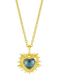 Rachel Jackson - Electric Love December Birthstone Heart Necklace - Lyst