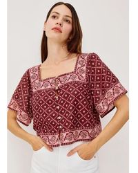 Rails - Ellen Square Neck Blouse - Lyst