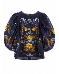 FARM Rio - Golden Nature Cotton Blouse - Lyst