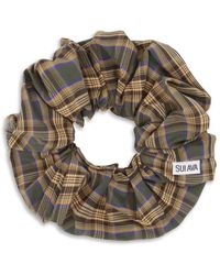 SUI AVA - Tartan Scrunchie - Lyst