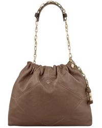 Ba&sh - Leather June Tote Bag - Lyst