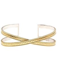 Anna Beck - Single Cross Cuff - Gold - Lyst