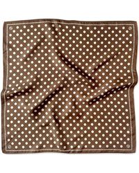 lescarf - Polkadot Silk Scarf - Lyst