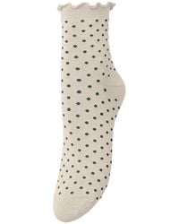 Becksöndergaard - Dotted Frilla Short Sock - Lyst