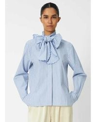 Stella Nova - Striped Scallop Bow Shirt - Lyst
