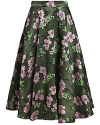 Essentiel Antwerp - Kathyanne Floral Jacquard Midi Skirt - Lyst