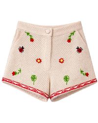 NOIB - Ziva Crochet Shorts - Lyst