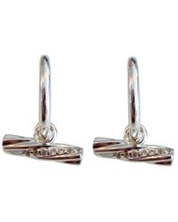 Rachel Jackson - Twisted T Baf Huggie Hoop Earrings - Lyst