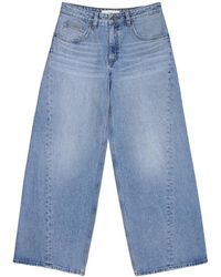 seventy + mochi - Gracie Twisted Mid Rise Wide Leg Jean - Lyst