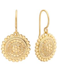 Anna Beck - Scalloped Disc Drop Prana Earrings - Lyst