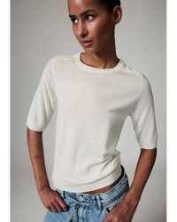 Day Birger et Mikkelsen - Carolina Merino Wool Round Neck Knitted T-Shirt - Lyst