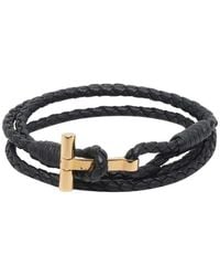 Tom Ford - Braided Logo Bracelet - Lyst
