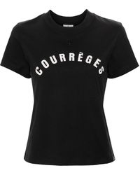 Courreges - Ac Straight Cotton T-Shirt - Lyst