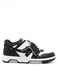 Off-White c/o Virgil Abloh - Sneakers in pelle nera e bianca a contrasto - Lyst
